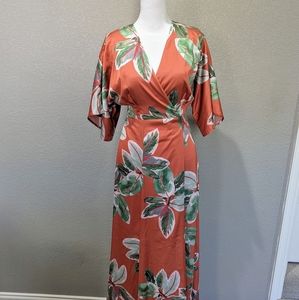 Unworn Hutch for Anthropologie Floral Wrap Dress sz Small
